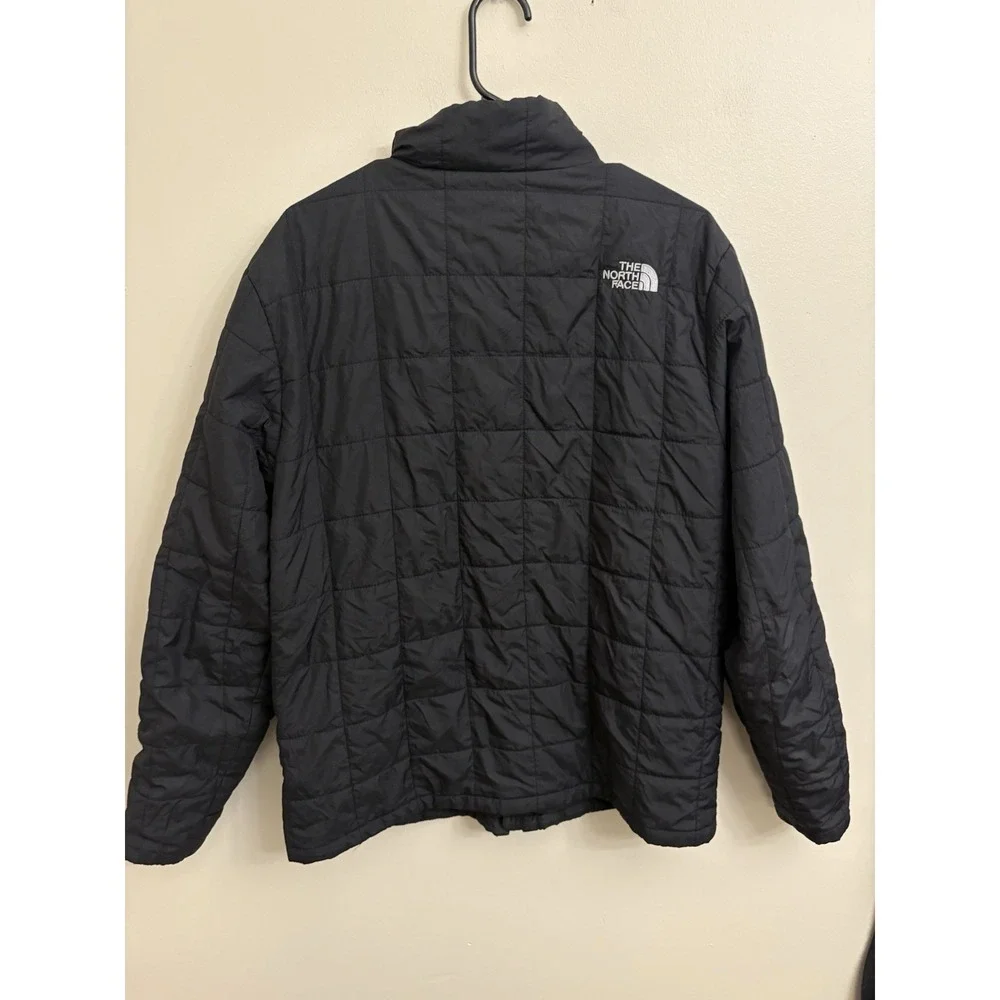 The NORTH FACE THERMOBALL Puffer Coat Jacket Men Size Large Black